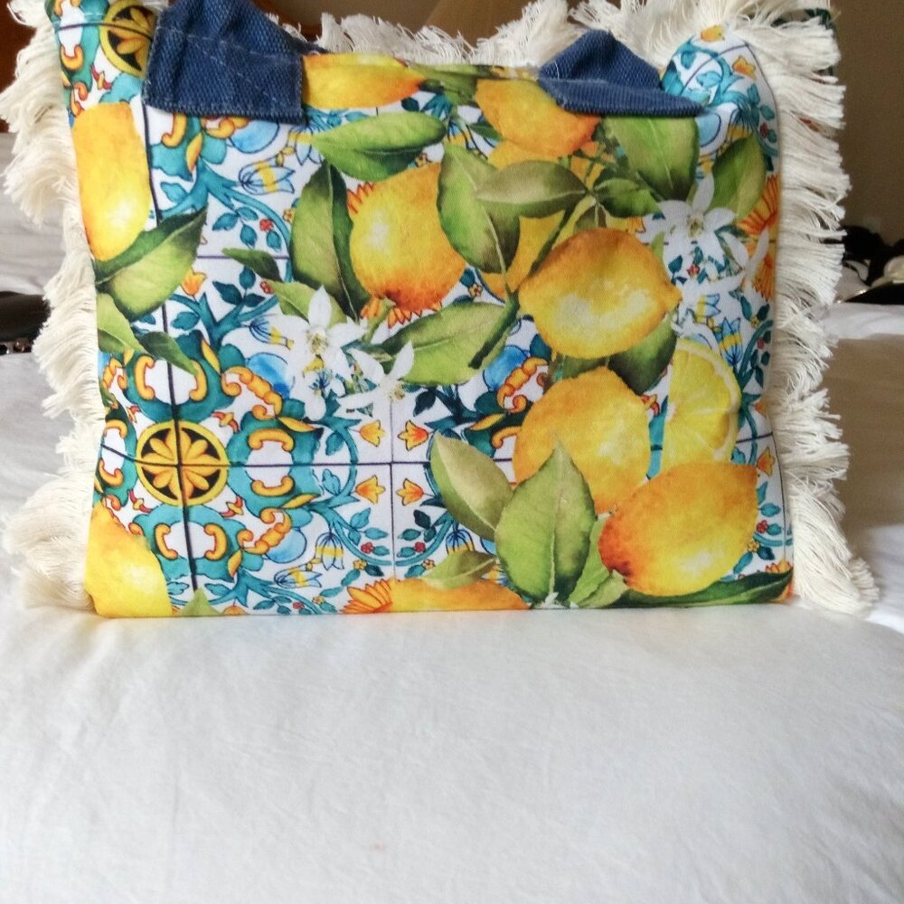 Lemon Botanical Tote Bag